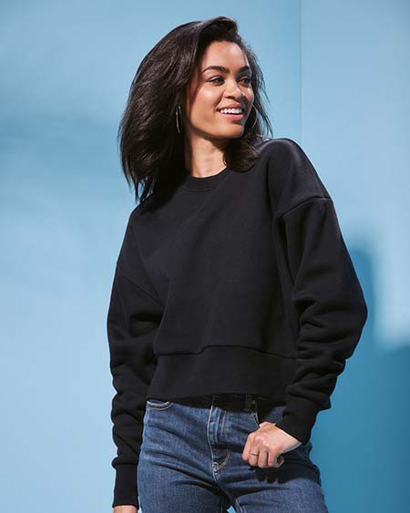 Cropped sweatshirt for women