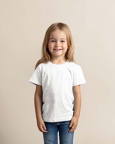 T-shirt met ronde hals voor kinderen