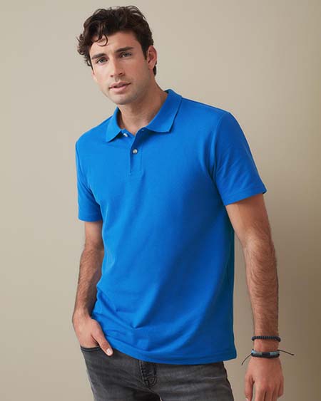 Polo con manga corta para hombres