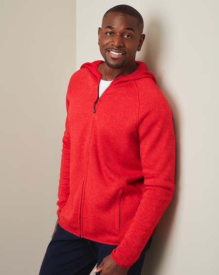 Stedman Lux Hooded Knit Fleece Jacket