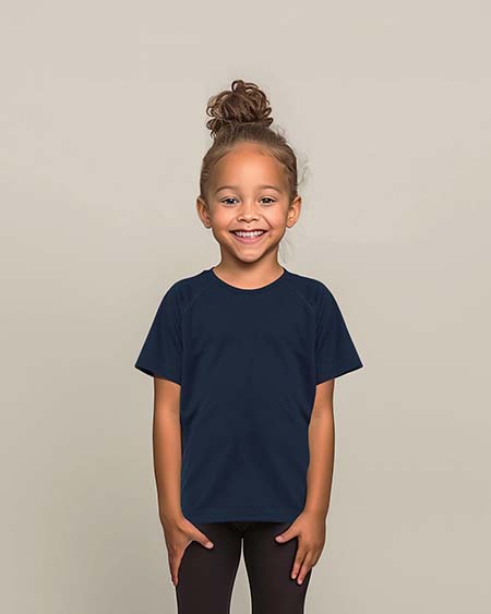 T-shirt met ronde hals voor kinderen
